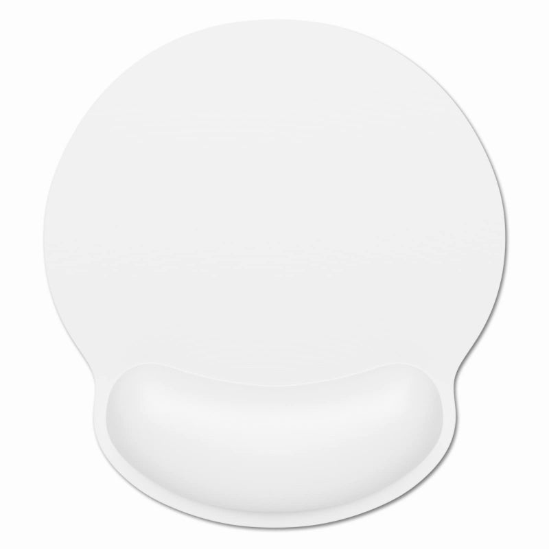 Dapesuom Ergonomic Mouse Pad with Wrist Support  Comfortable Memory Foam Wrist Rest for Easy Typing Pain Relief  Cute Computer Gaming Desktop Mouse Mat with Non-Slip Base for Laptop  Office  White - Image 1
